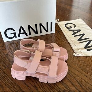 GANNI Platform Sandals | dust bag and box included | light pink NWT